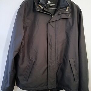 Jos. A BANK Leadbetter Golf Windbreaker Jacket/Vest Combo Mens L‎ Black Full Zip